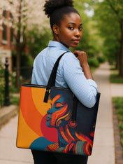 Rhythm & Radiance Sleek Leather Tote QR0TV0016