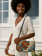 Golden Bloom Classic Zip Pochette QR0HH078