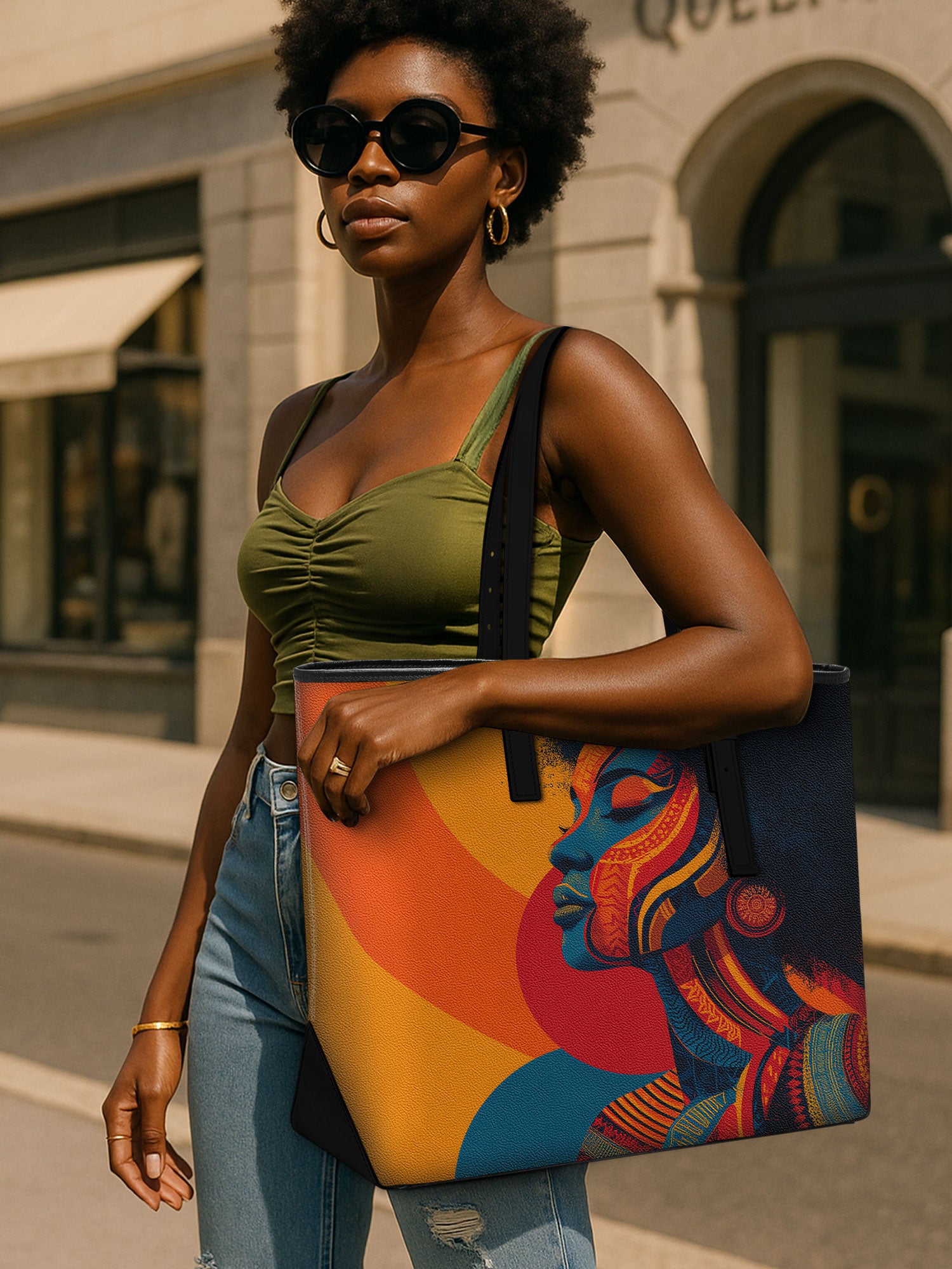 Rhythm & Radiance Sleek Leather Tote QR0TV0016