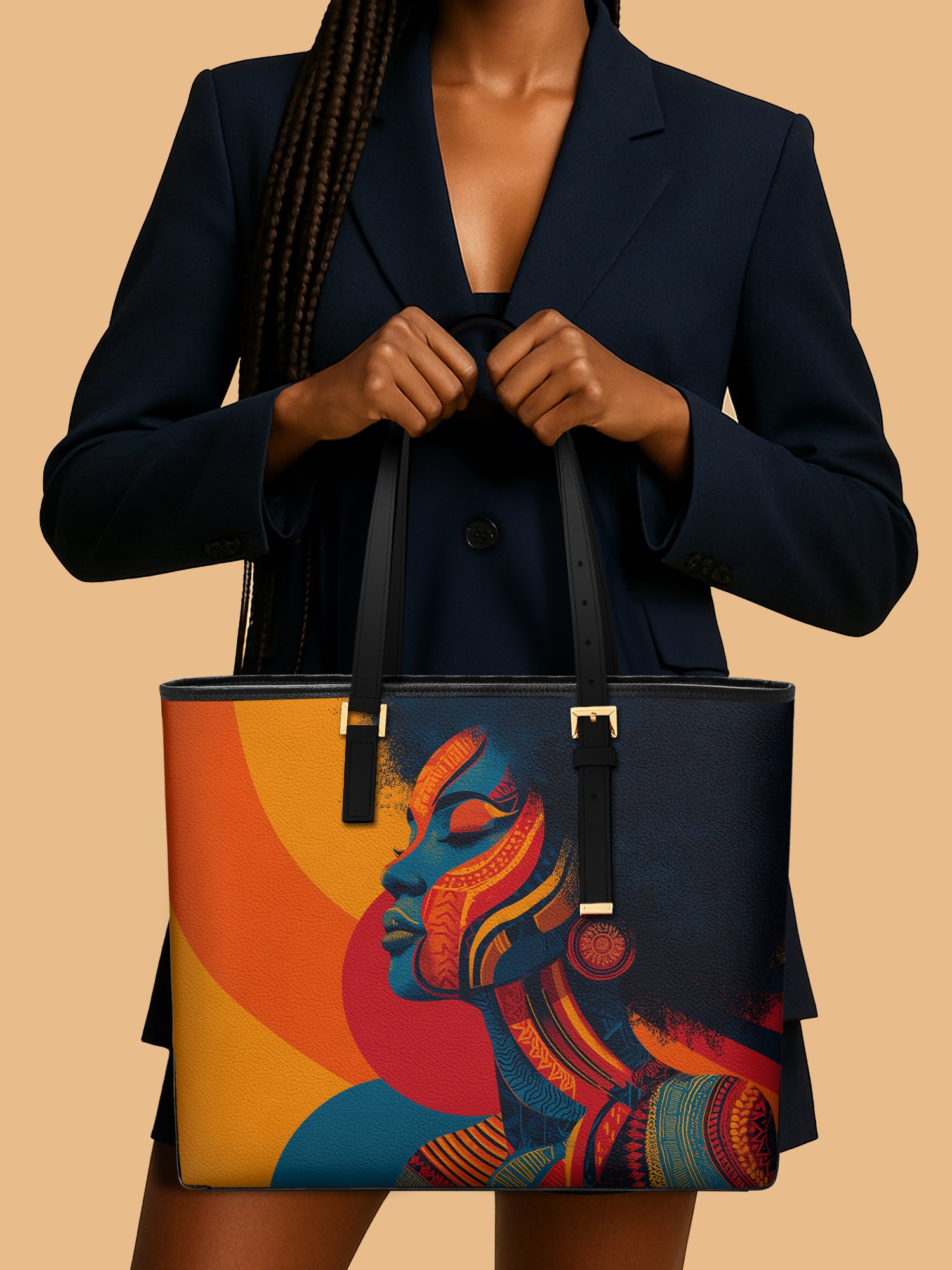 Rhythm & Radiance Sleek Leather Tote QR0TV0016