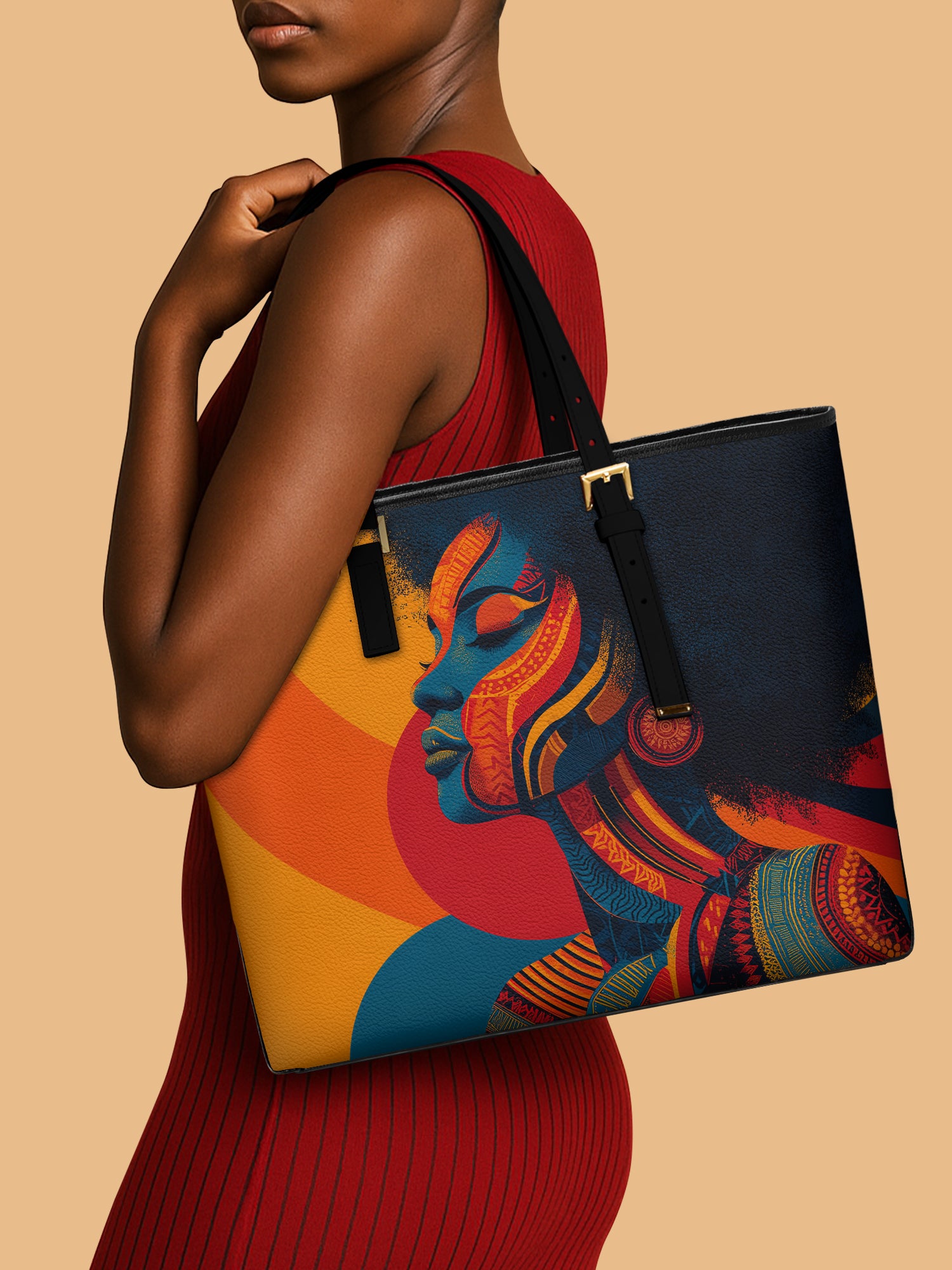 Rhythm & Radiance Sleek Leather Tote QR0TV0016