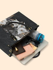 Noir Serenity Premium Leather Handbag QR0TD213