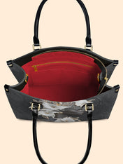 Noir Serenity Premium Leather Handbag QR0TD213