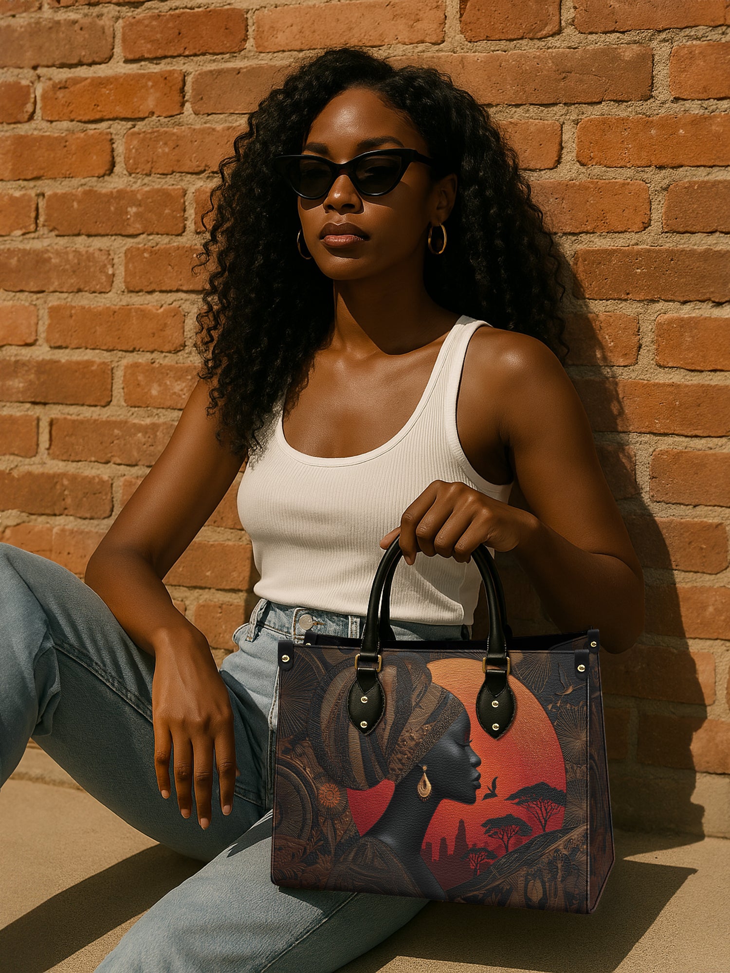 Serenita Sol Premium Leather Handbag QR0TV047