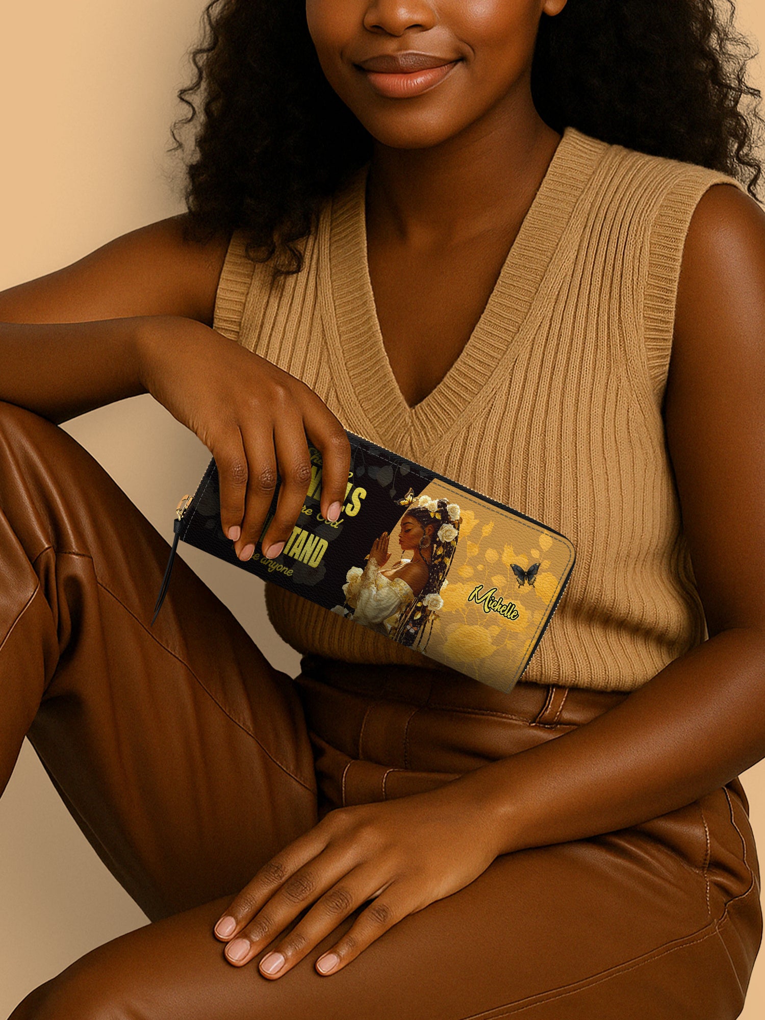 Kneel before God Slimline Zippy Wallet