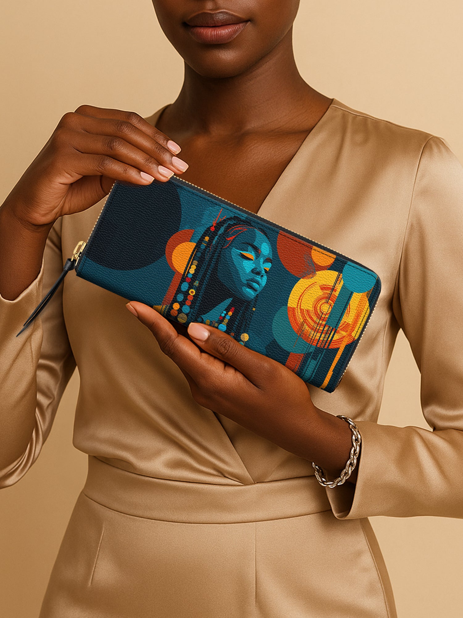 Echo Of Tribe Slimline Zippy Wallet QR0TV184