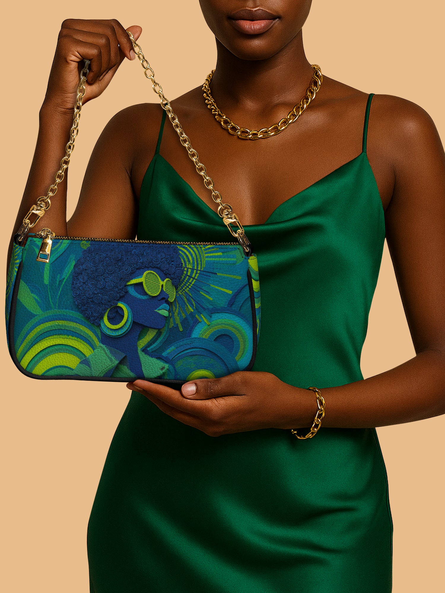 Noir Gaze Classic Zip Pochette QR0TD312