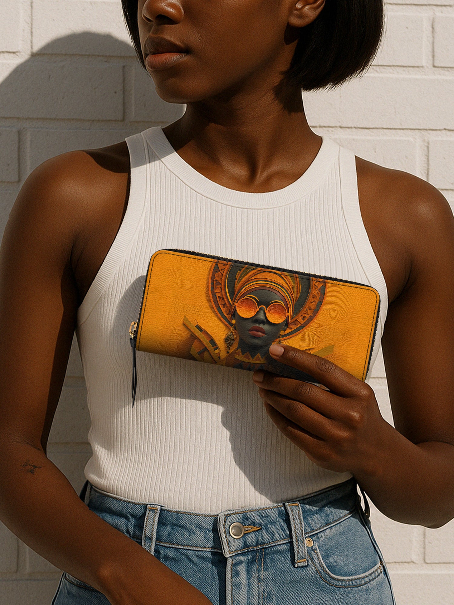 Dark Lens Slimline Zippy Wallet QR0TD305