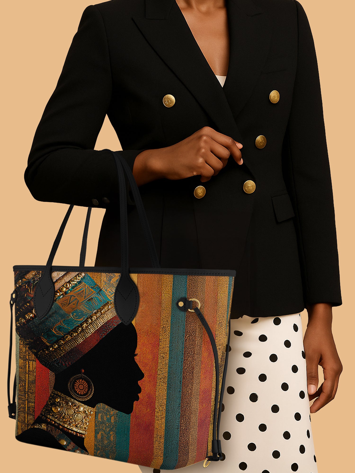 Brown Radiance Classic Shopper Tote QR0TV122