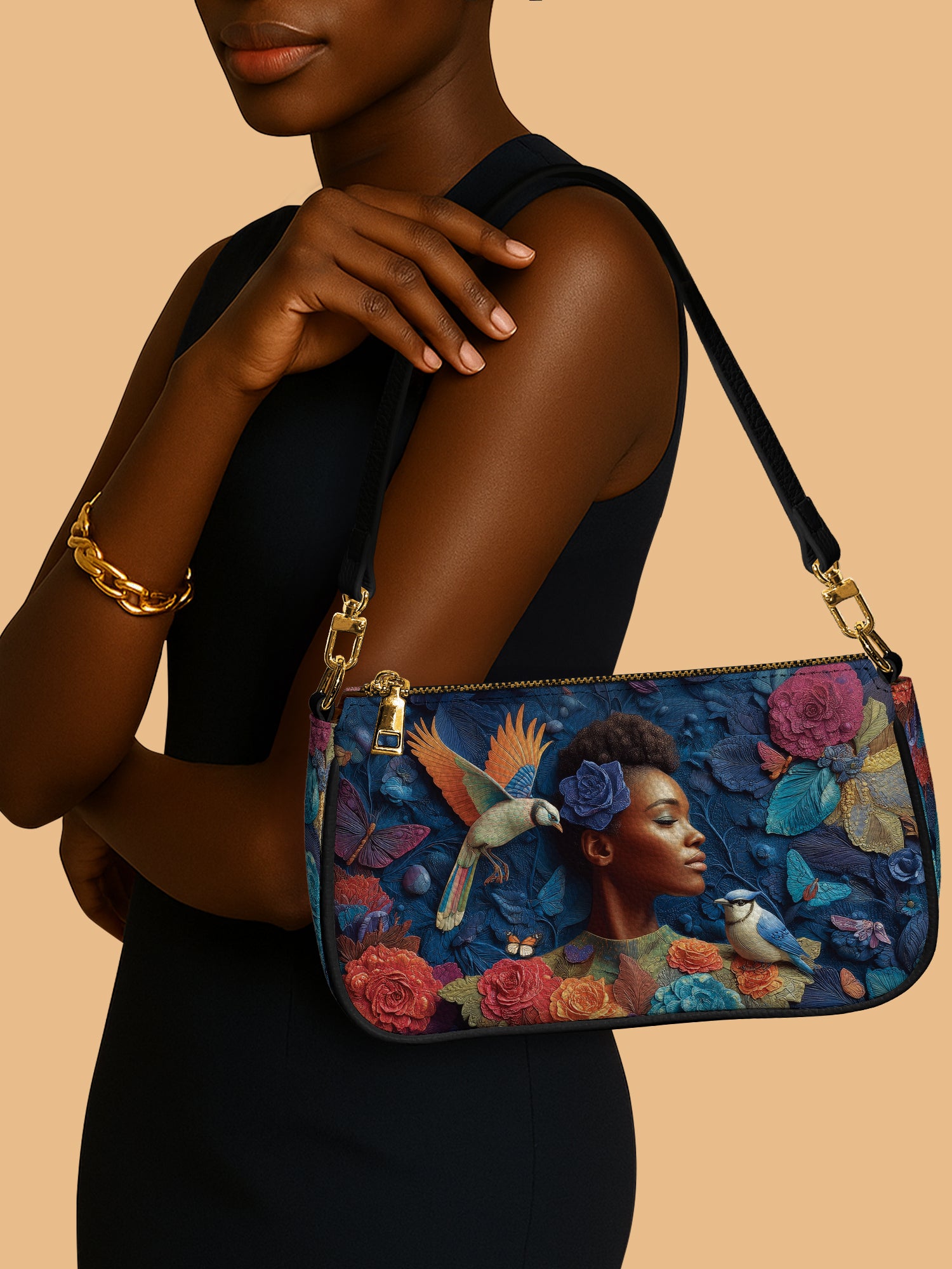 Blue Garden Classic Zip Pochette QR0XD231