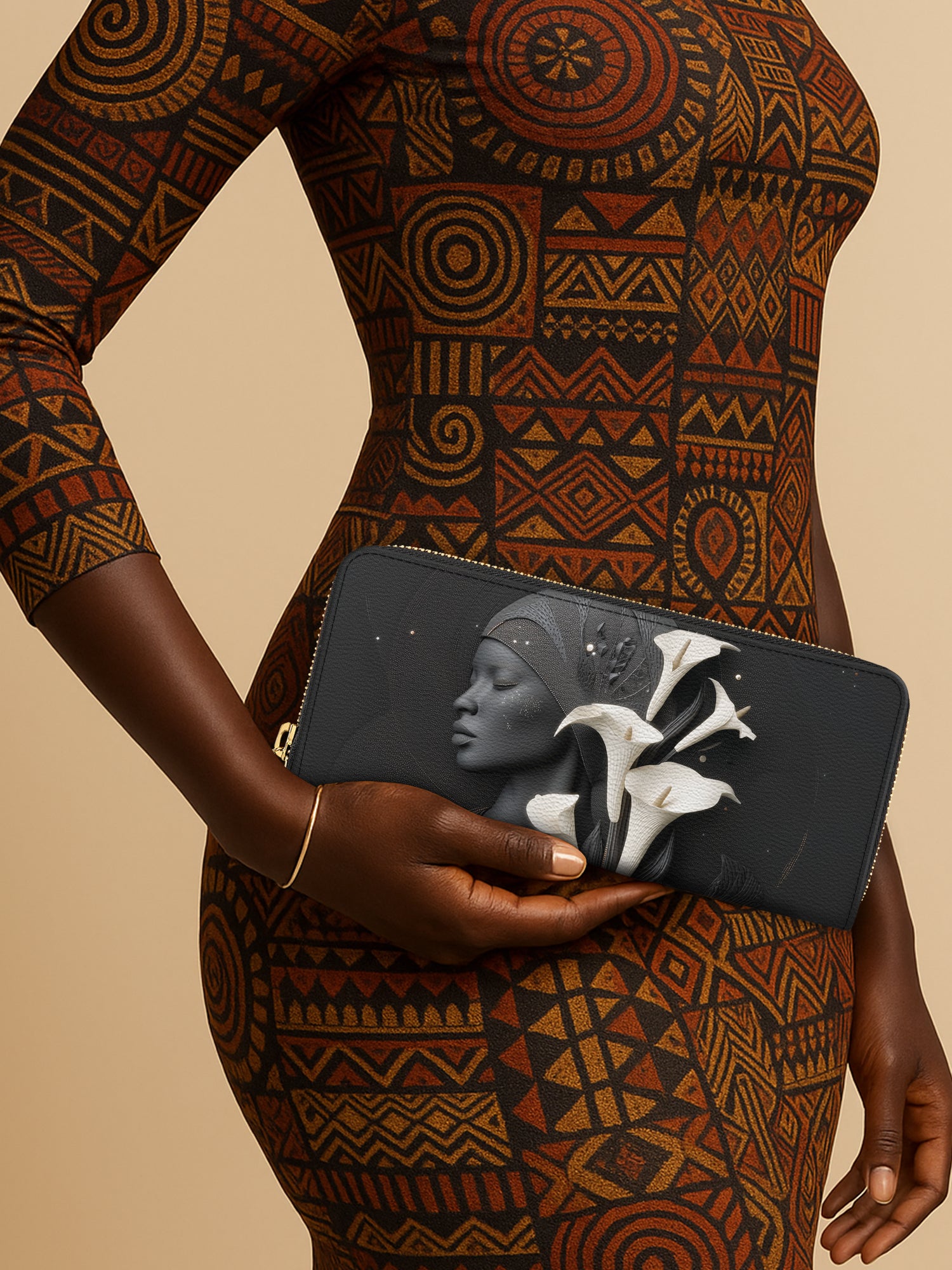 Lunar Silhouette Slimline Zippy Wallet QR0TD209