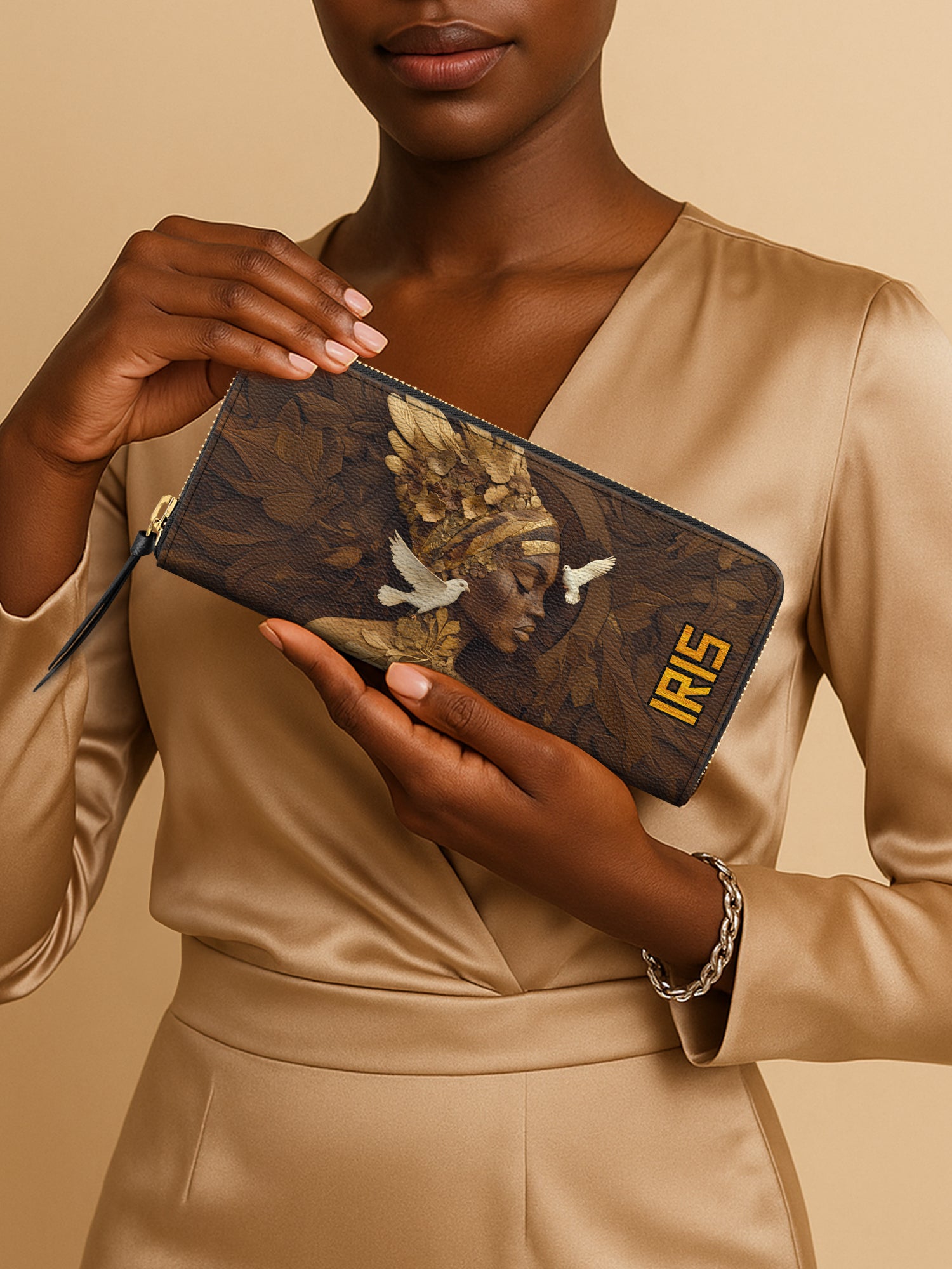 Embrace Of Peace Slimline Zippy Wallet