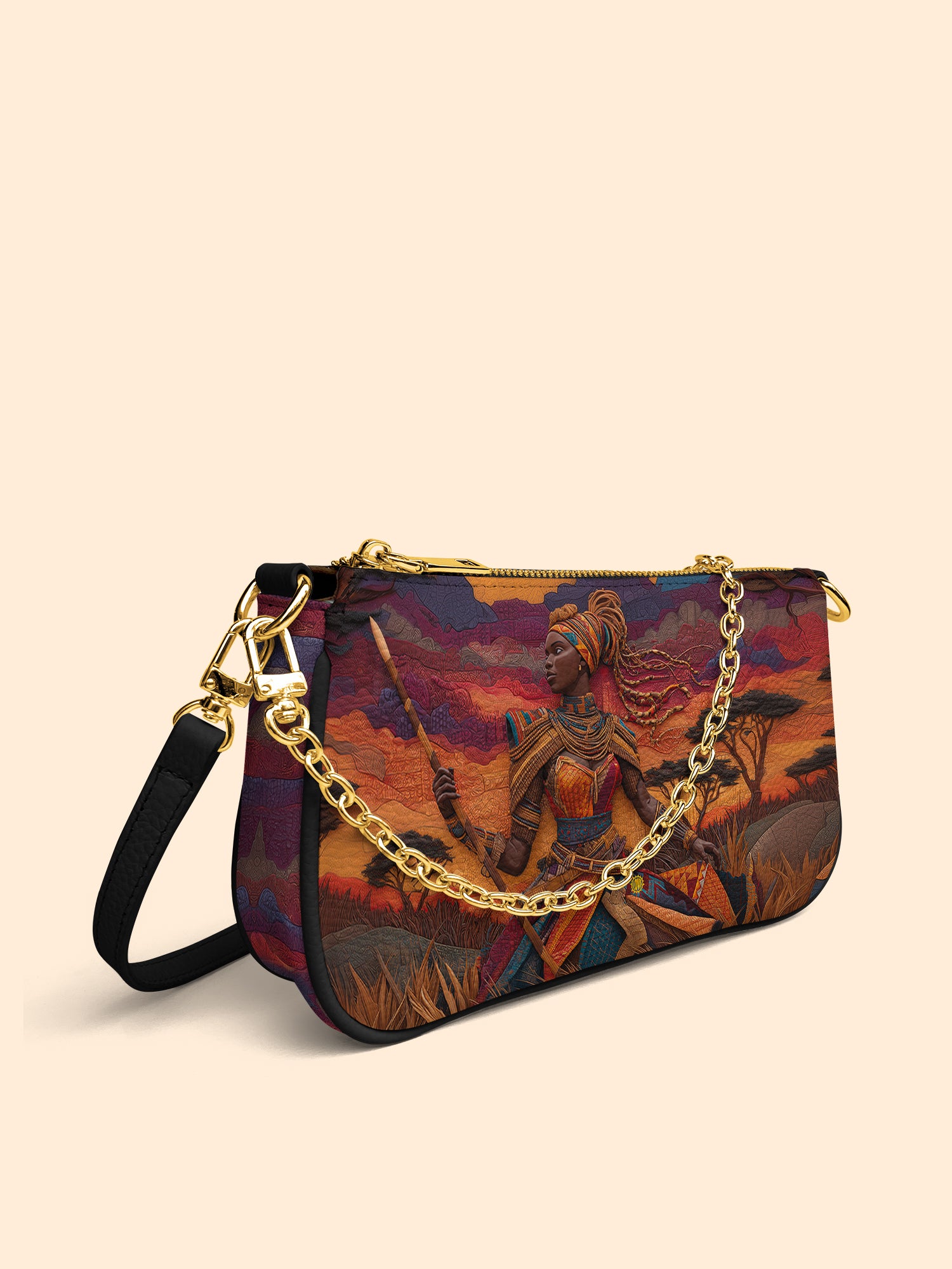 African Warrior Classic Zip Pochette QR0HH064