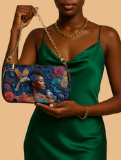 Blue Garden Classic Zip Pochette QR0XD231