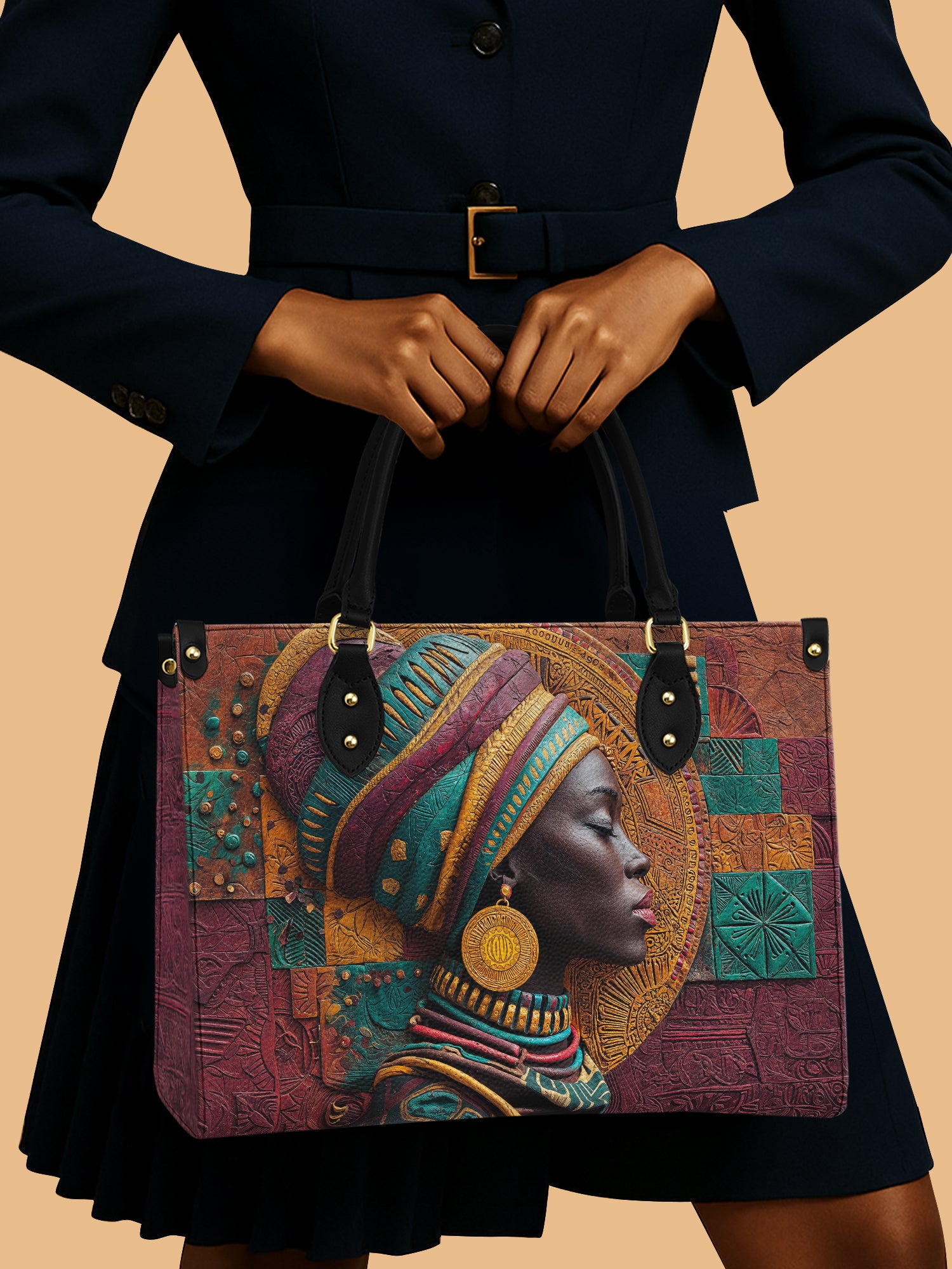 Patchwork Majesty Premium Leather Handbag QR0TV059