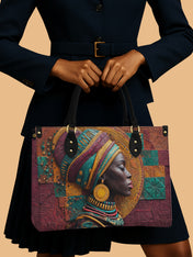 Patchwork Majesty Premium Leather Handbag QR0TV059