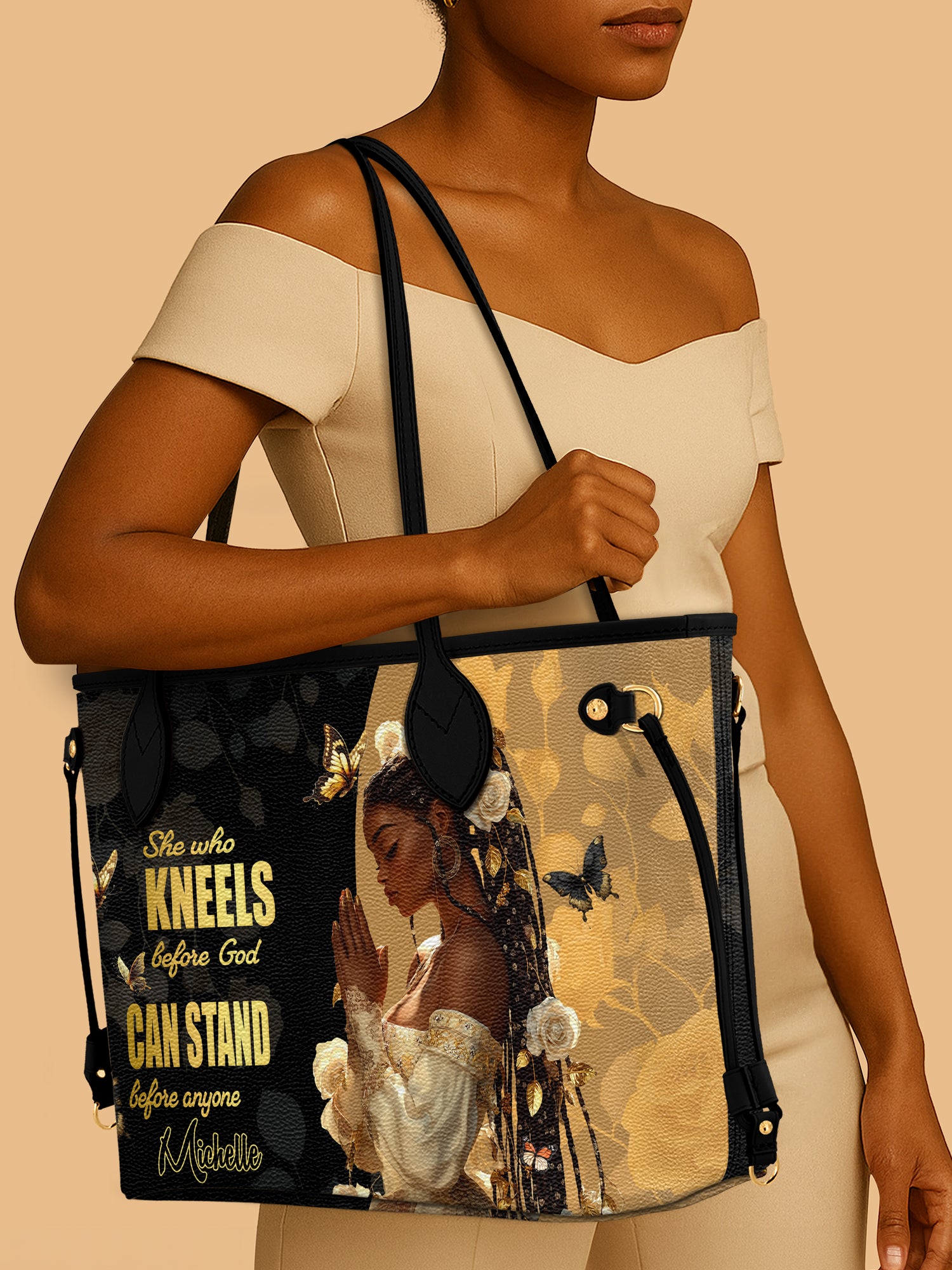 Kneel before God Classic Shopper Tote