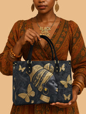 Wing Code Premium Leather Handbag QR0XD263