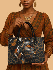 Giraffe Grace Premium Leather Handbag QR0HH097