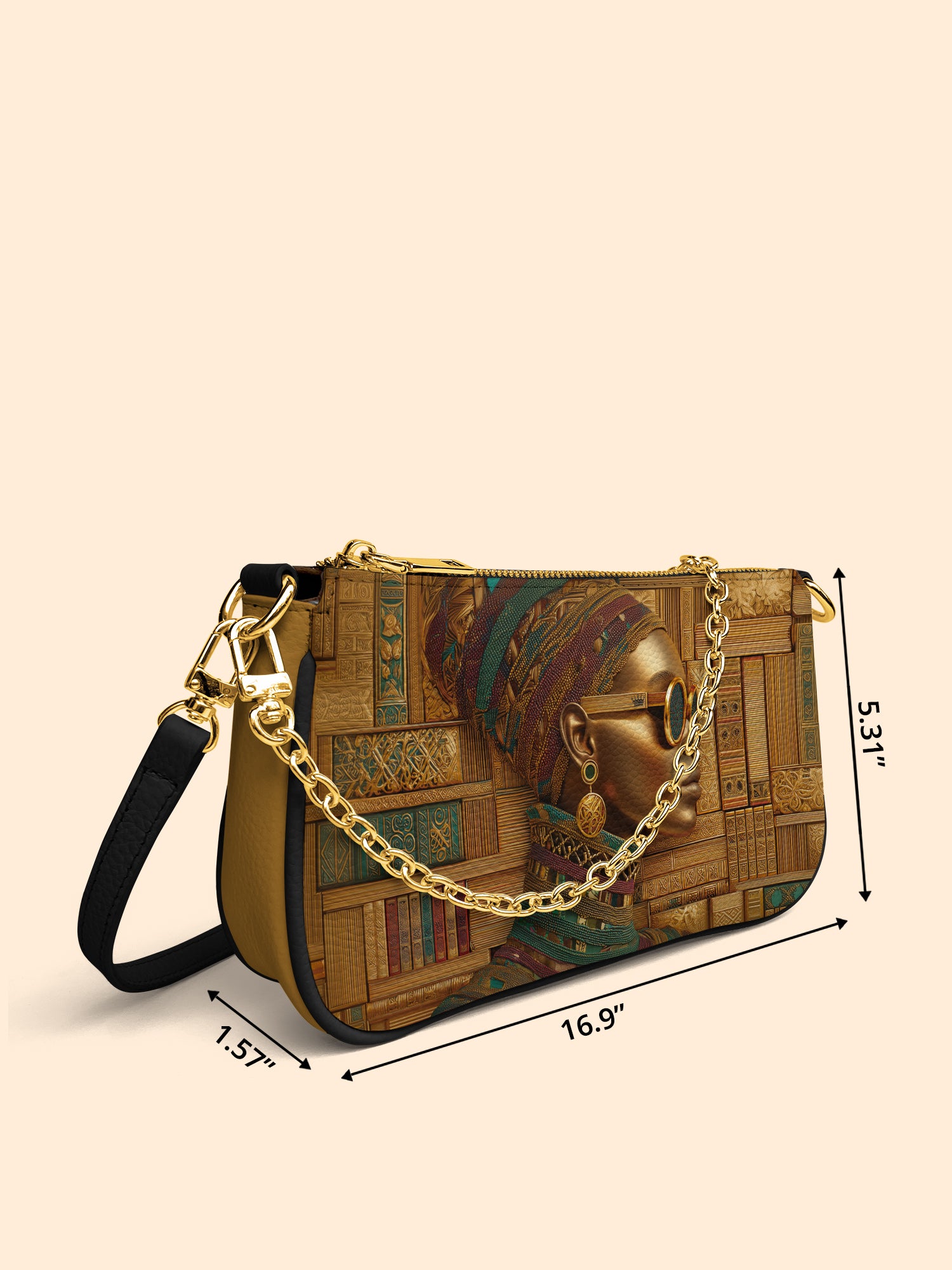 Golden Library Classic Zip Pochette QR0XD439