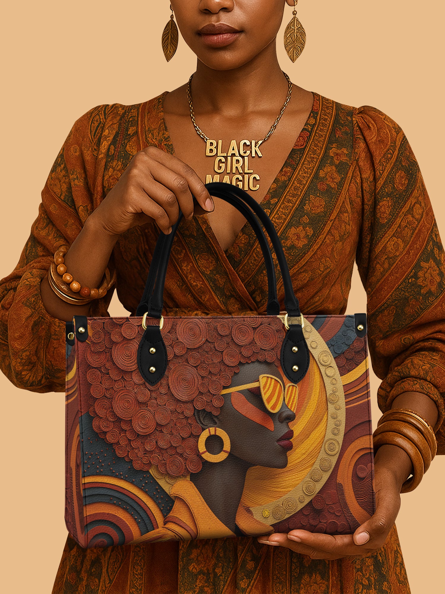 Royal Vision Premium Leather Handbag QR0TD313