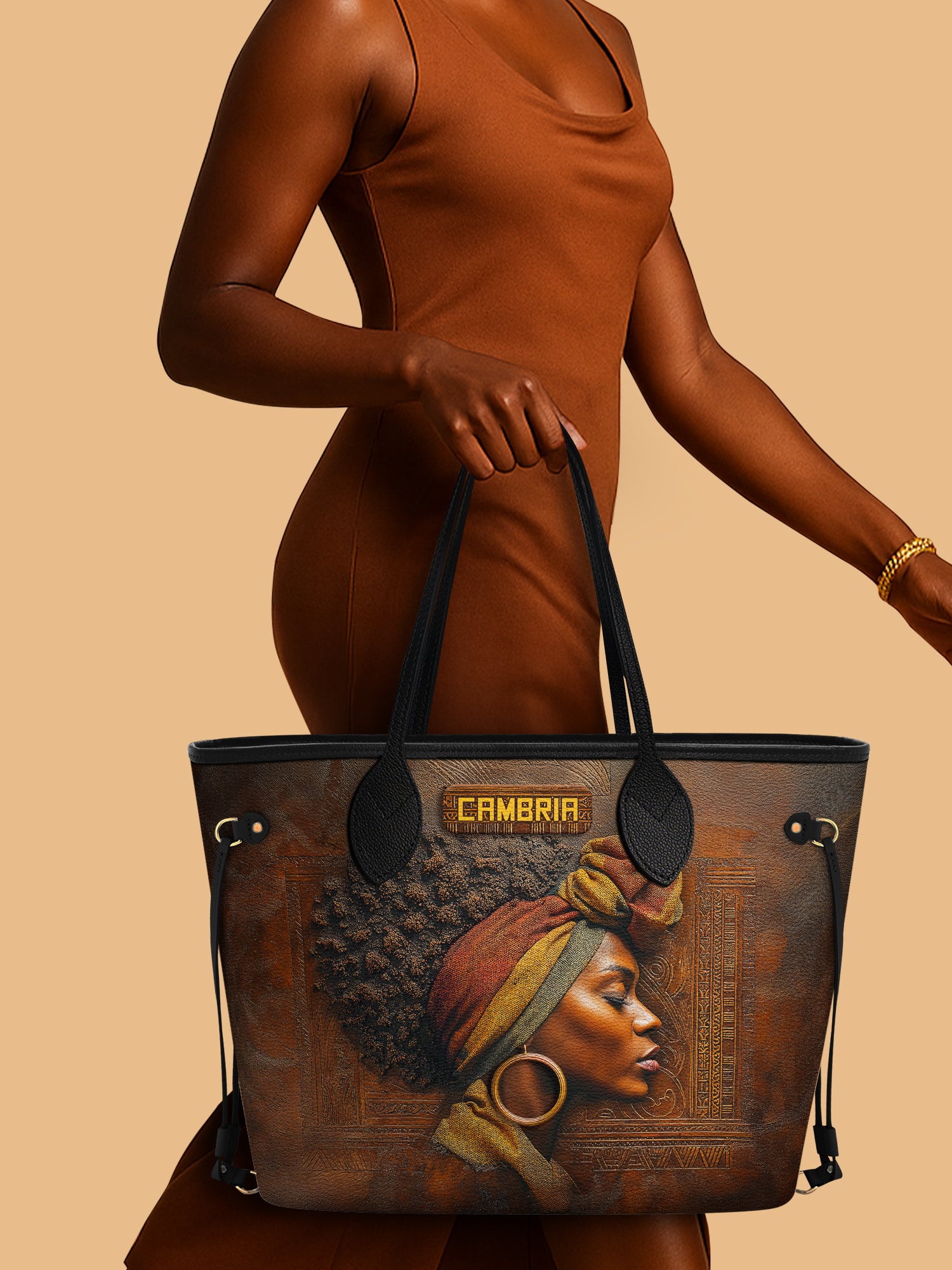 Afro-Elegance Classic Shopper Tote