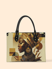 Golden Facets Premium Leather Handbag QR0TV045