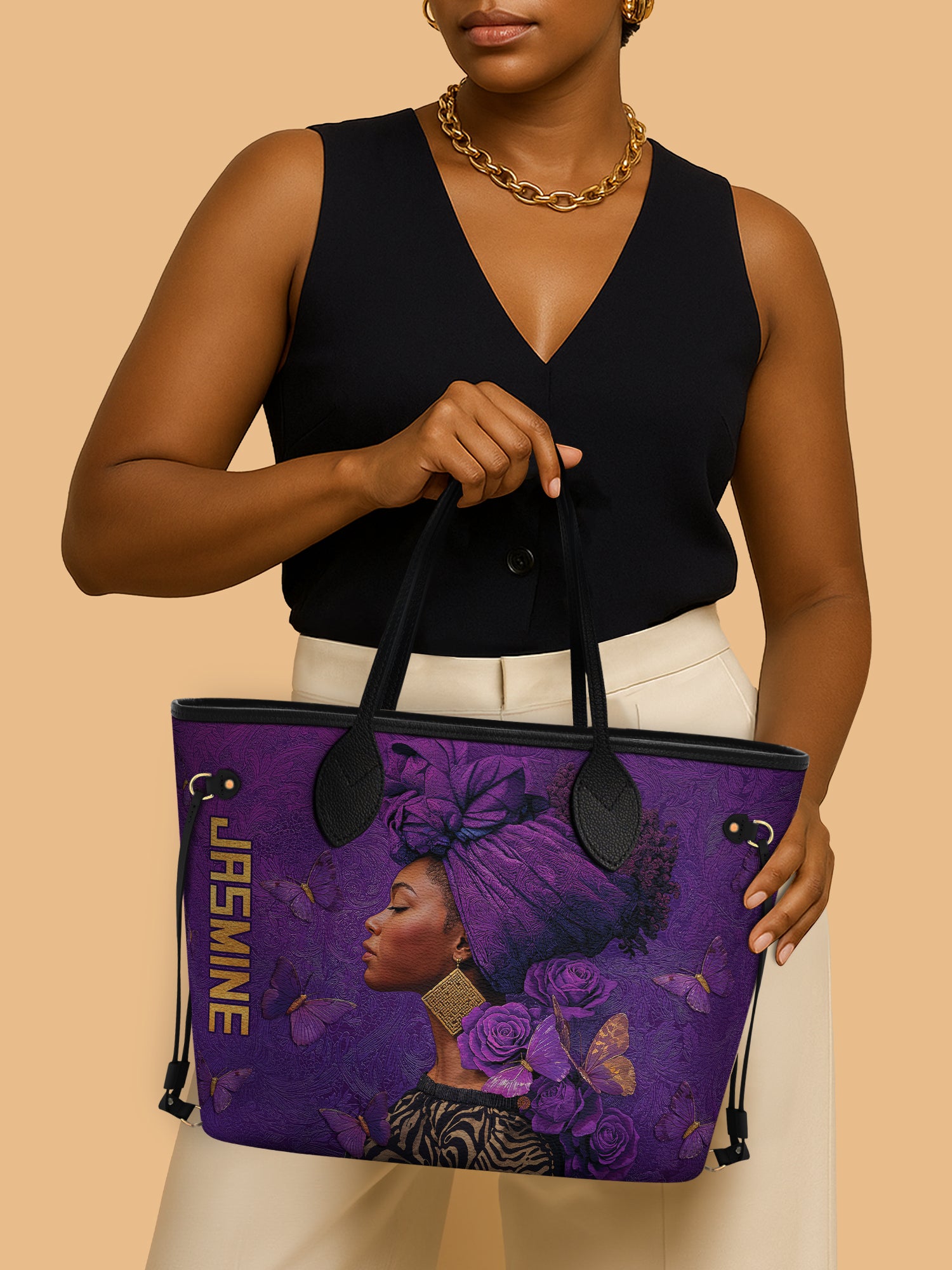 Empress Purple Classic Shopper Tote
