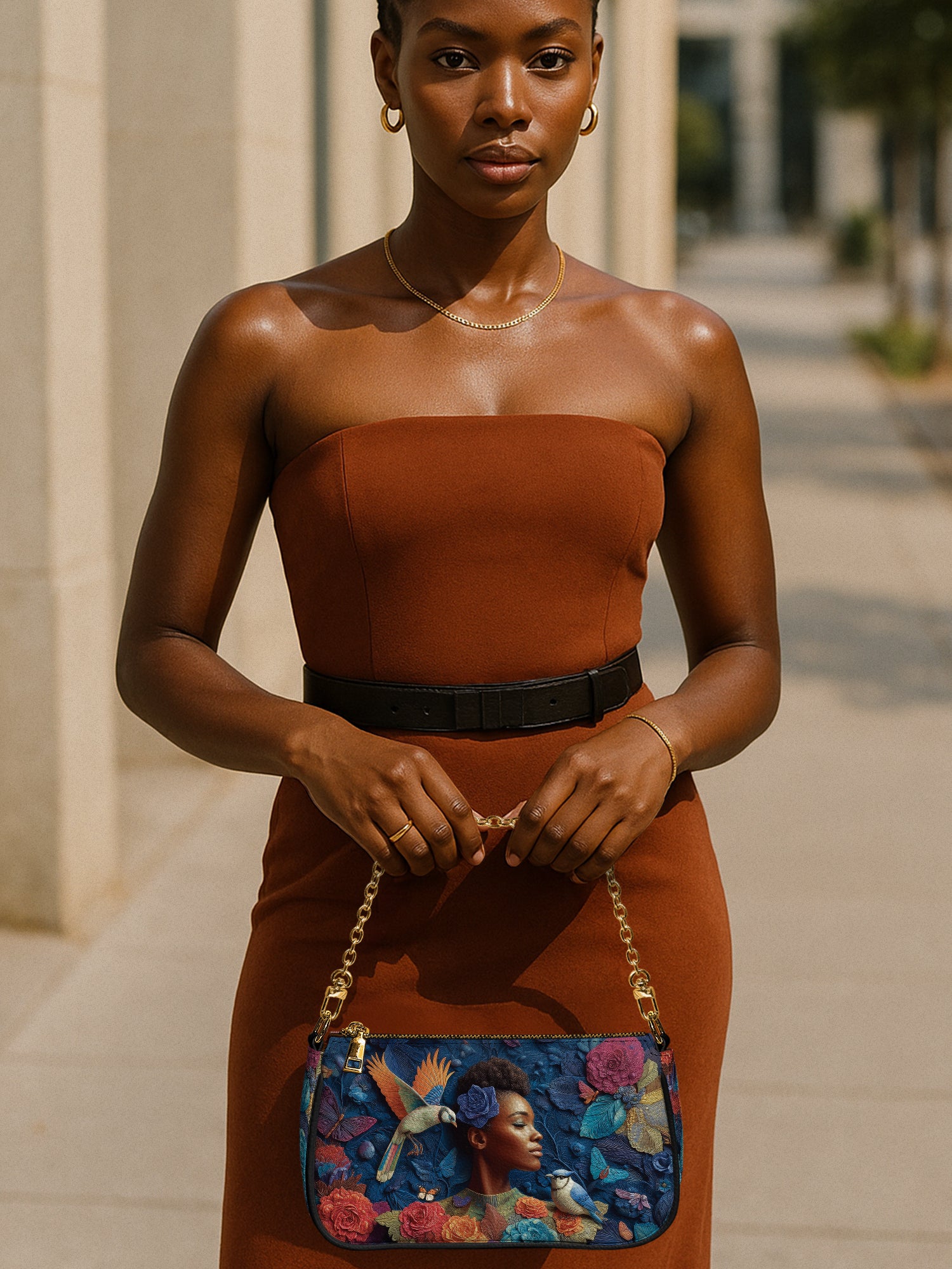 Blue Garden Classic Zip Pochette QR0XD231