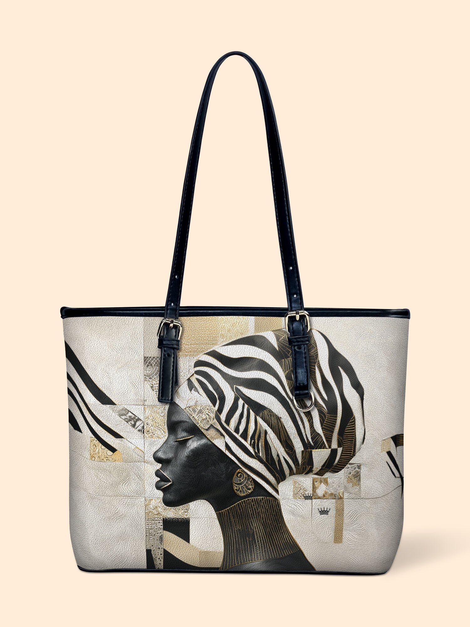 Symphony In Stripes Leather Bucket Bag QR0TV195