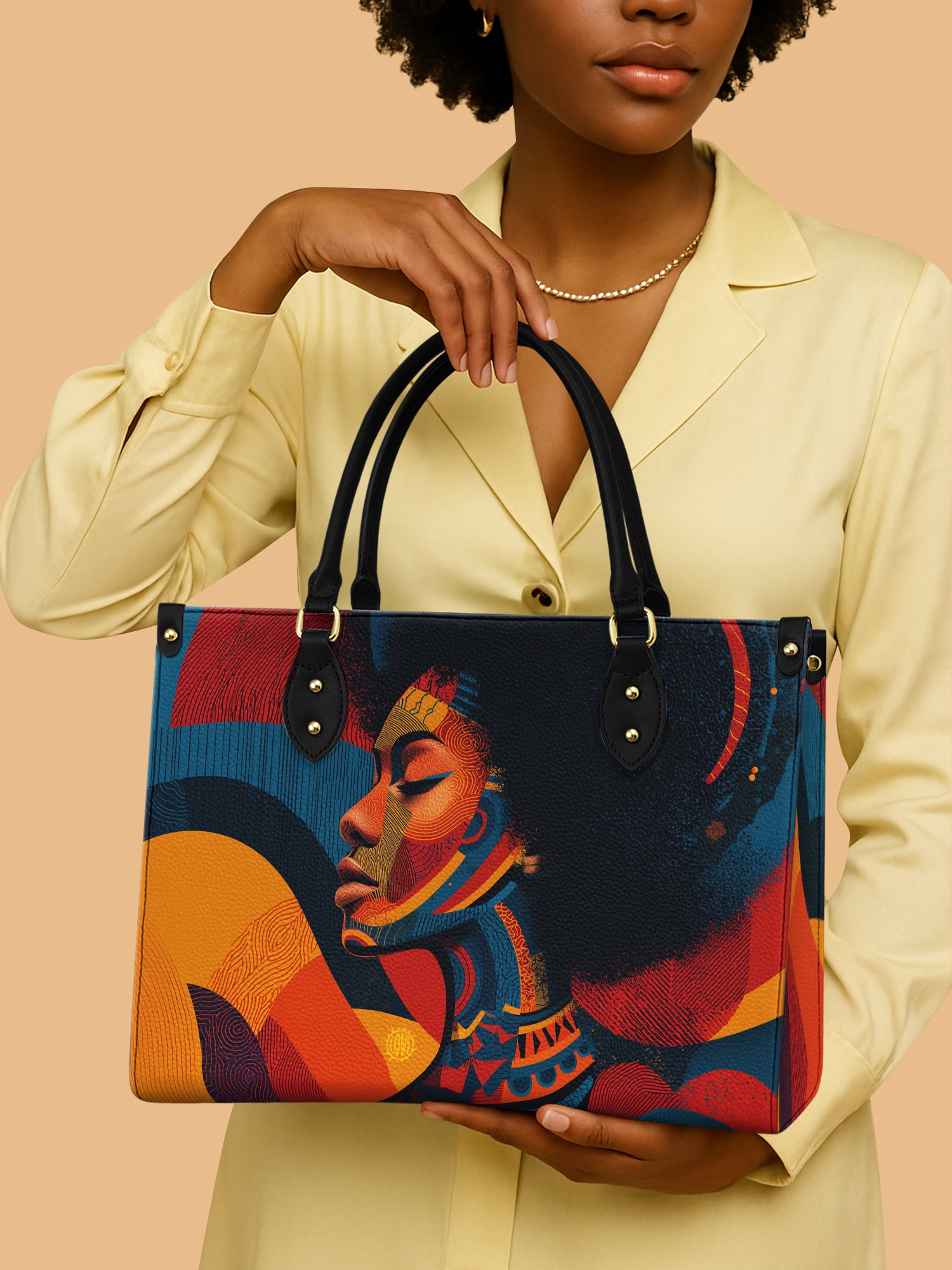 Rhythm & Soul Premium Leather Handbag QR0TV149