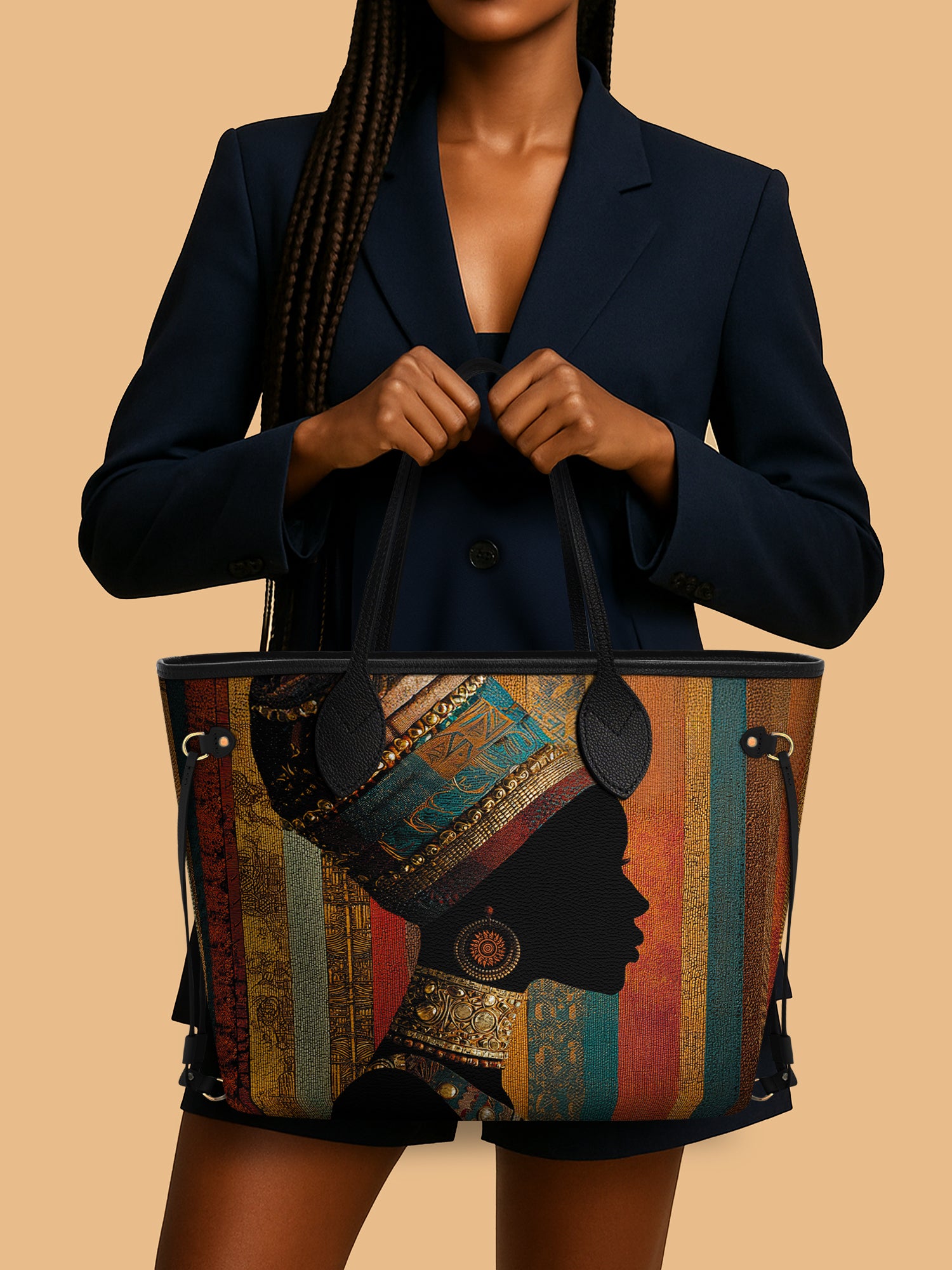 Brown Radiance Classic Shopper Tote QR0TV122