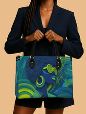 Noir Gaze Premium Leather Handbag QR0TD310