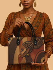 Crowned Braids Premium Leather Handbag QR0TD123