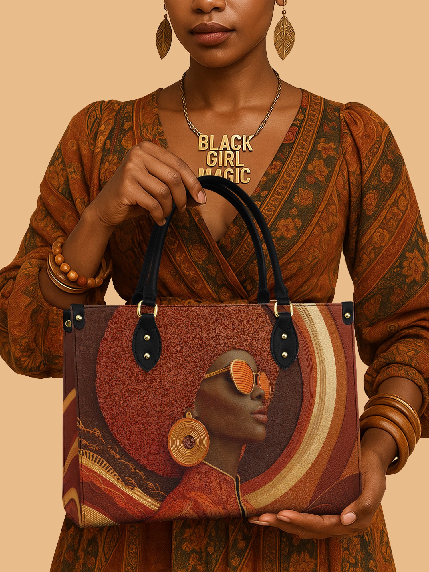 Fierce Frame Premium Leather Handbag QR0TD307