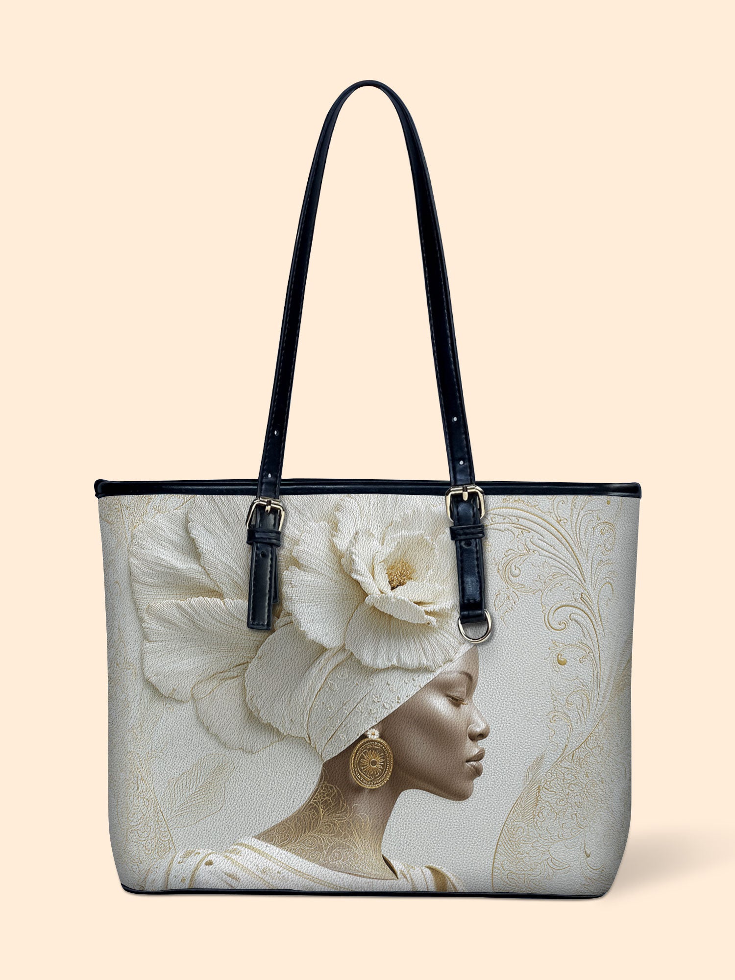 Luminous Bloom Leather Bucket Bag QR0TV192