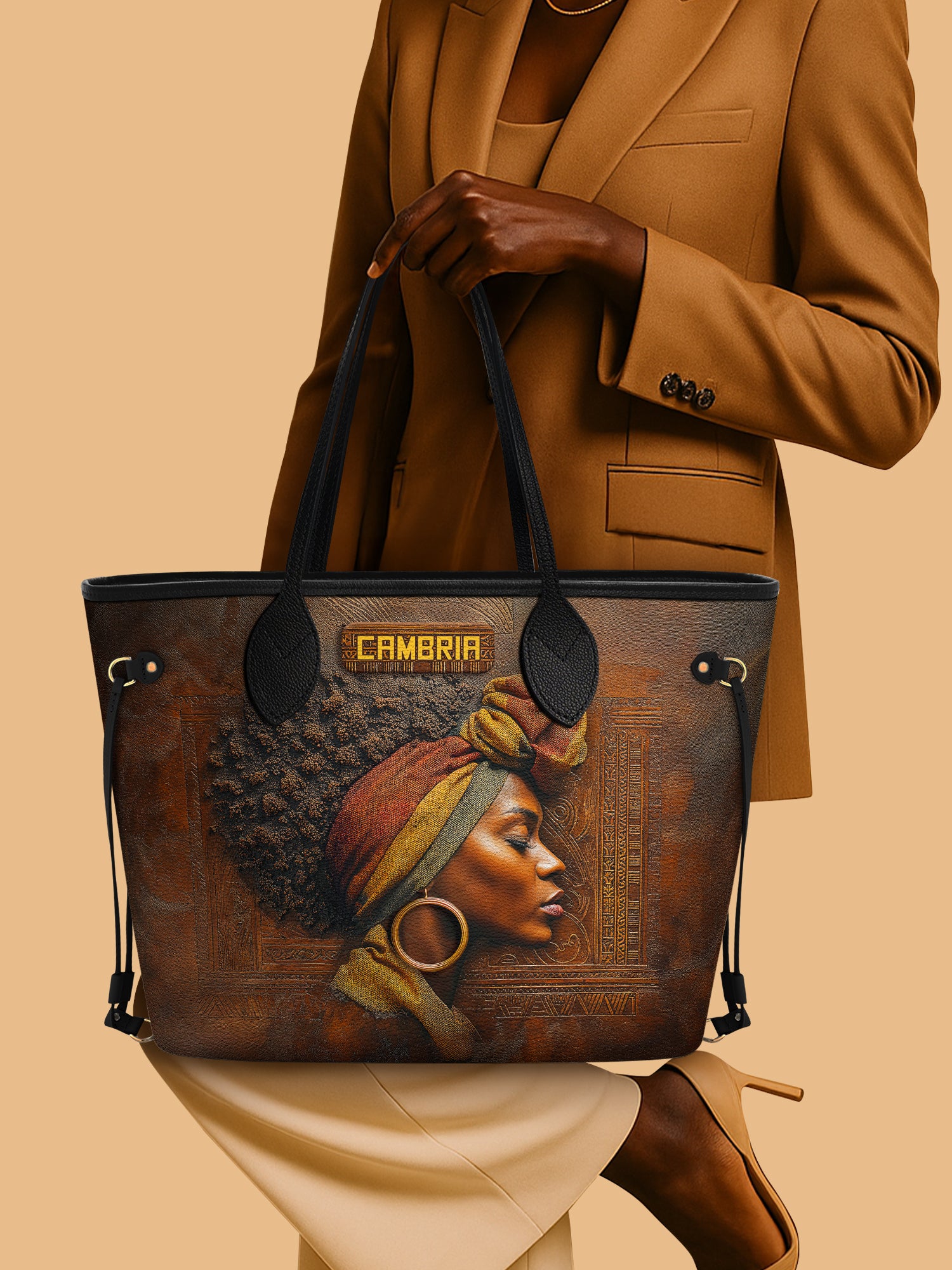 Afro-Elegance Classic Shopper Tote