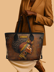 Afro-Elegance Classic Shopper Tote
