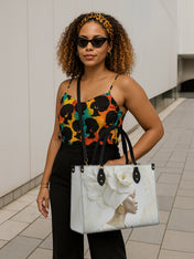 Luminous Bloom Premium Leather Handbag QR0TV121