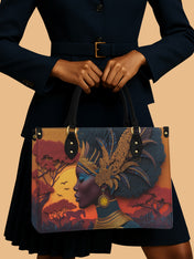 African Aspirations Premium Leather Handbag QR0HH057