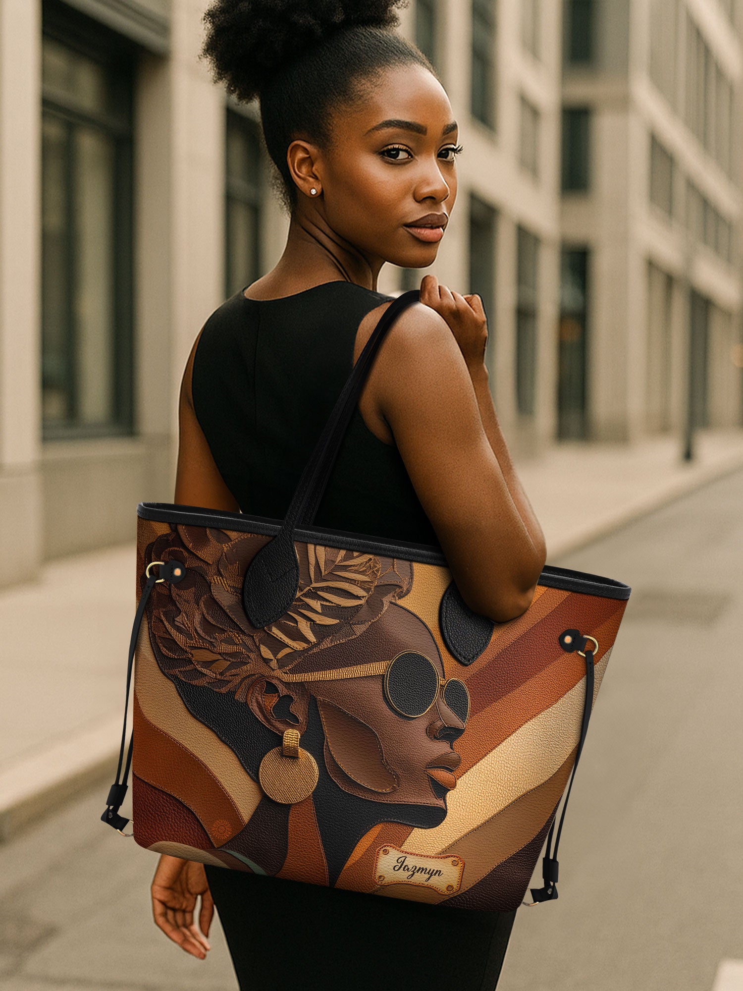 Golden Gaze Classic Shopper Tote