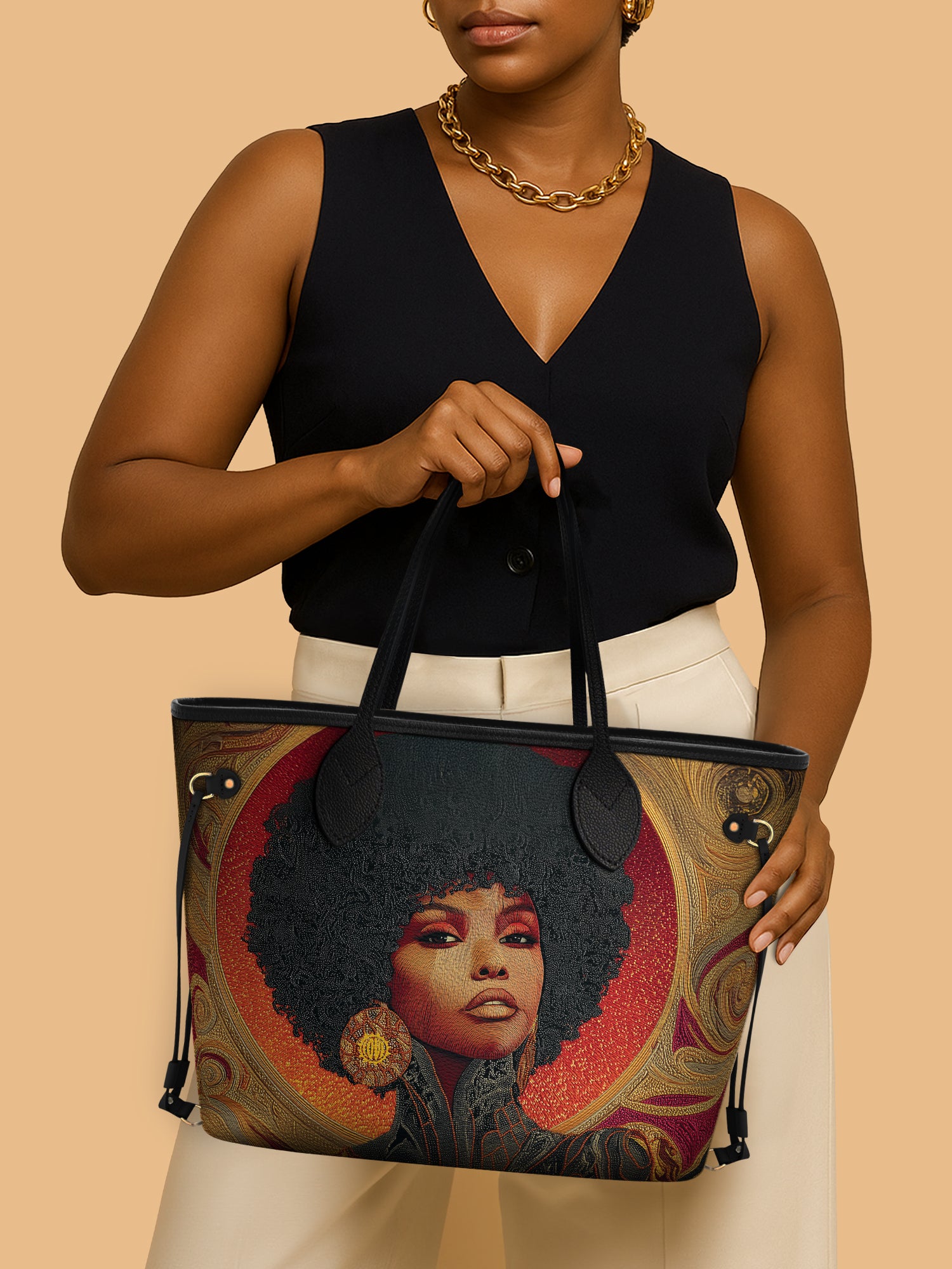 Melanin Muse Classic Shopper Tote QR0XD002