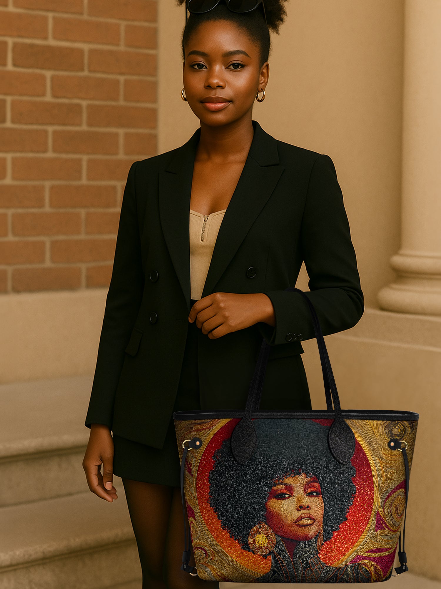 Melanin Muse Classic Shopper Tote QR0XD002