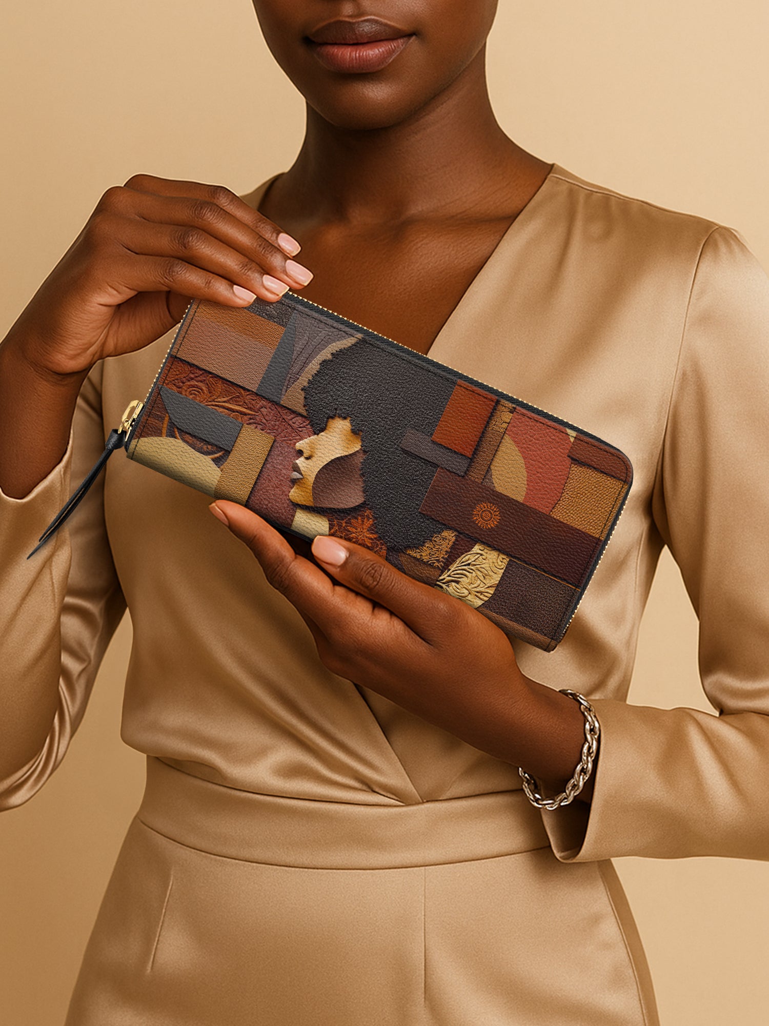 Essence of Melanin Slimline Zippy Wallet QR0TD043