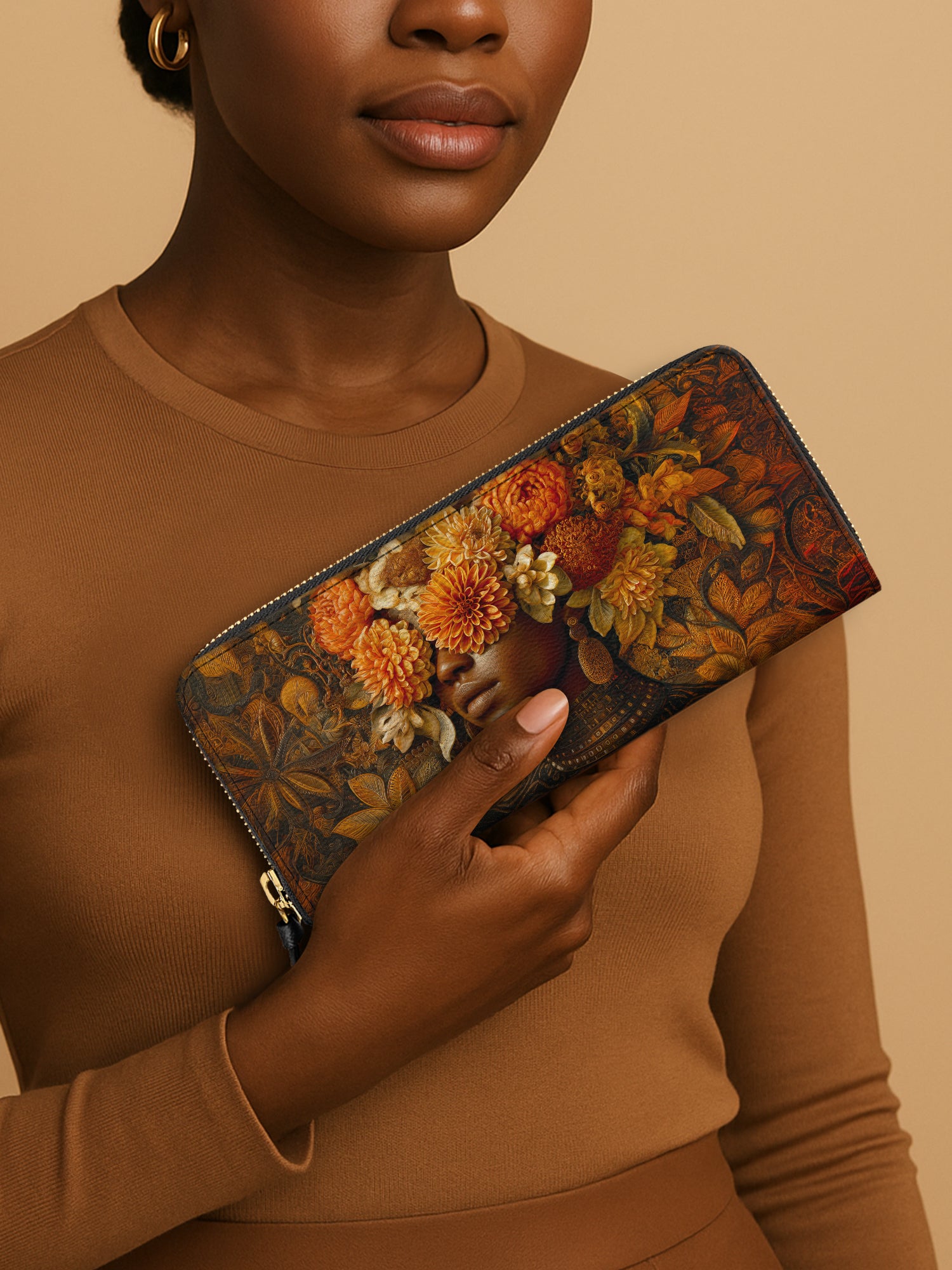 The Unveiling Bloom Slimline Zippy Wallet QR0TV034