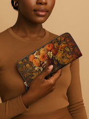 The Unveiling Bloom Slimline Zippy Wallet QR0TV034