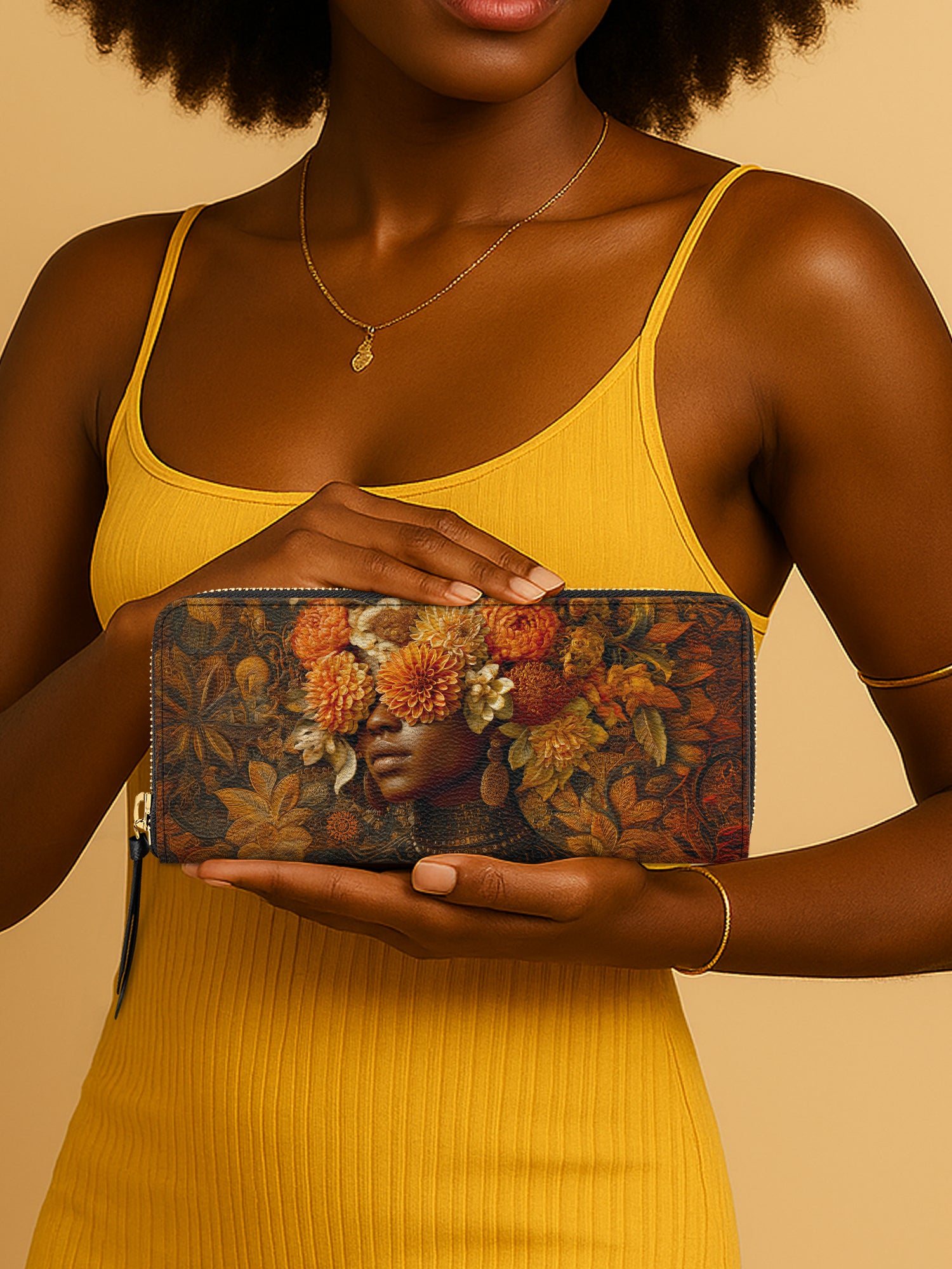 The Unveiling Bloom Slimline Zippy Wallet QR0TV034