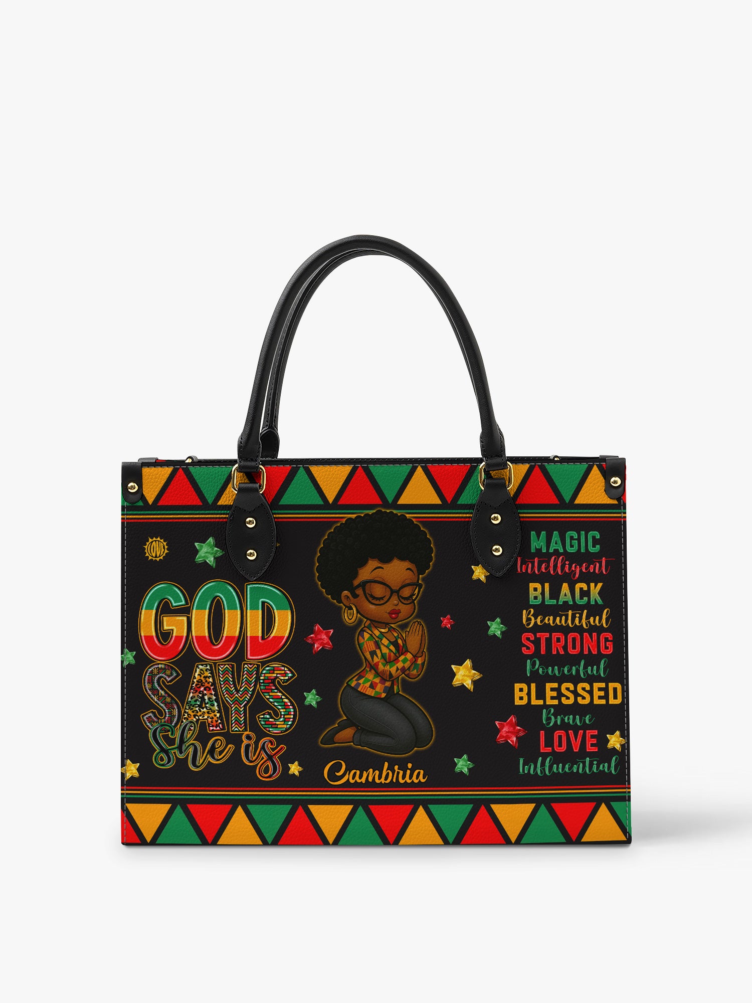 Divine Strength Premium Leather Handbag