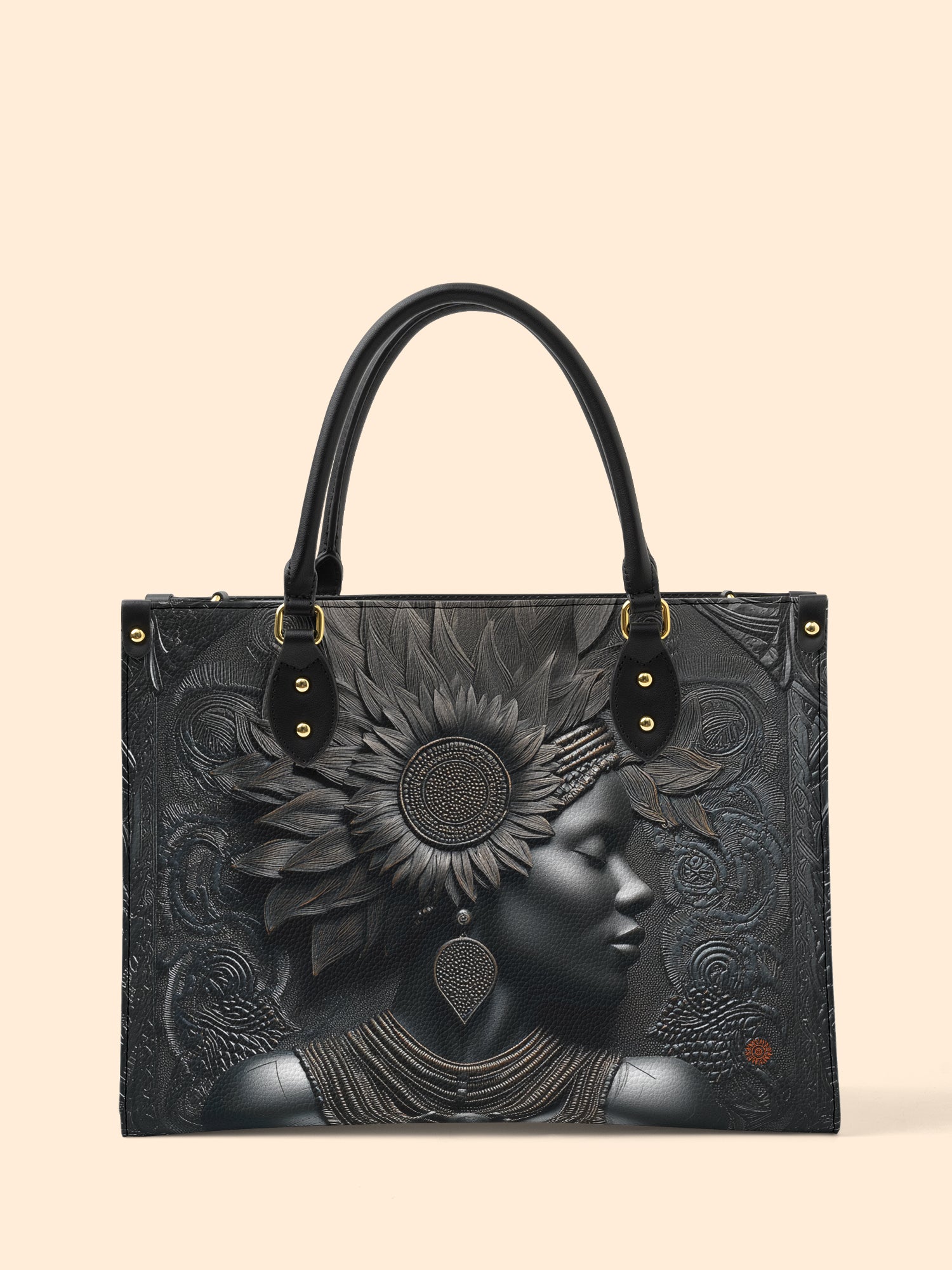 Black Orbit Premium Leather Handbag QR0XD243