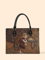 African Roots Premium Leather Handbag QR0TD157